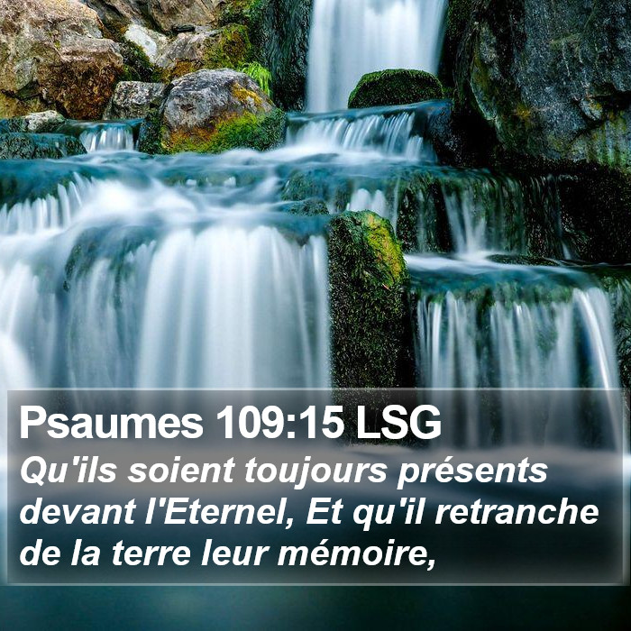 Psaumes 109:15 LSG Bible Study
