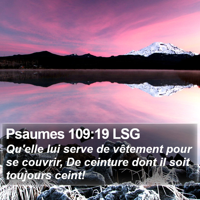 Psaumes 109:19 LSG Bible Study