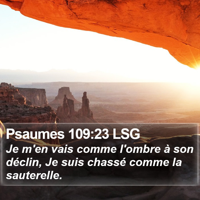 Psaumes 109:23 LSG Bible Study