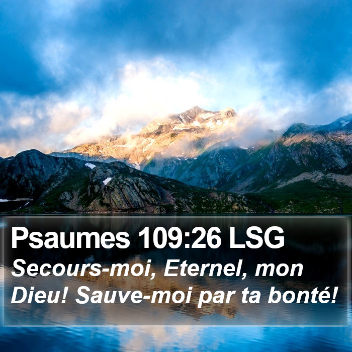 Psaumes 109:26 LSG Bible Study