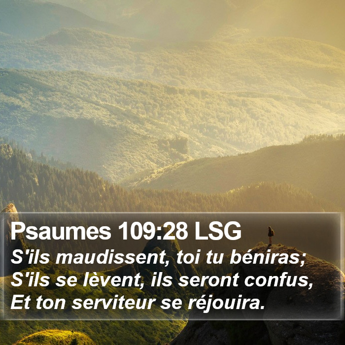 Psaumes 109:28 LSG Bible Study
