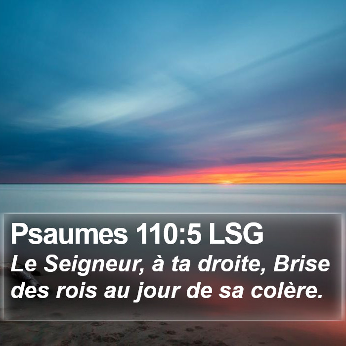 Psaumes 110:5 LSG Bible Study