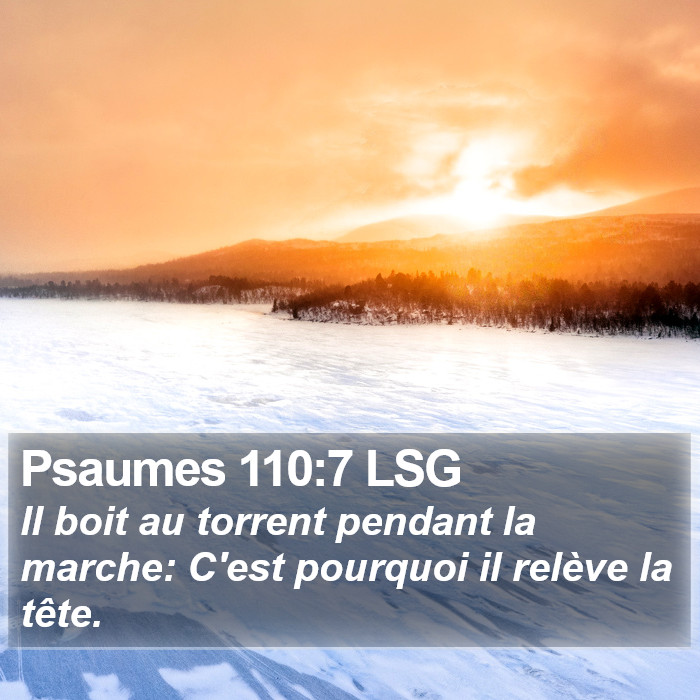 Psaumes 110:7 LSG Bible Study