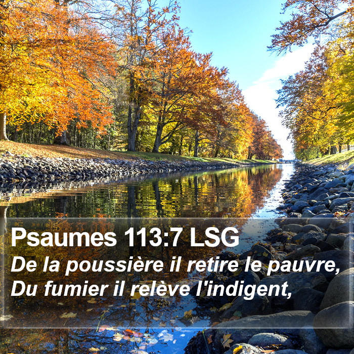 Psaumes 113:7 LSG Bible Study