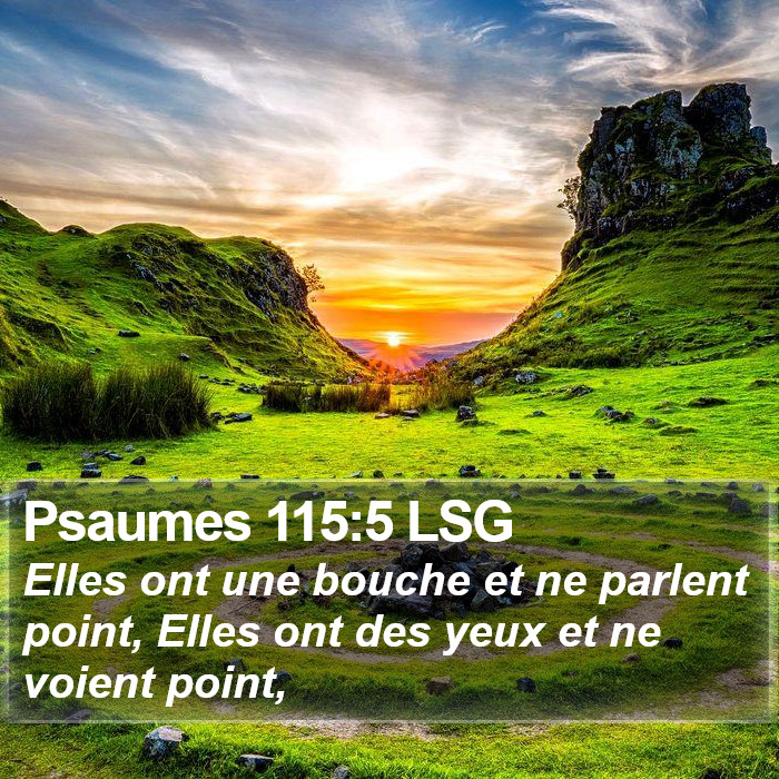 Psaumes 115:5 LSG Bible Study