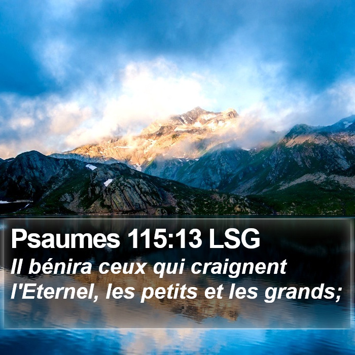 Psaumes 115:13 LSG Bible Study