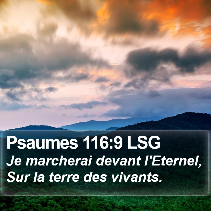 Psaumes 116:9 LSG Bible Study