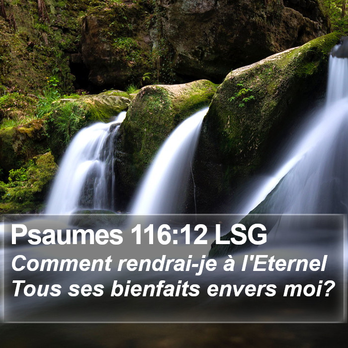 Psaumes 116:12 LSG Bible Study