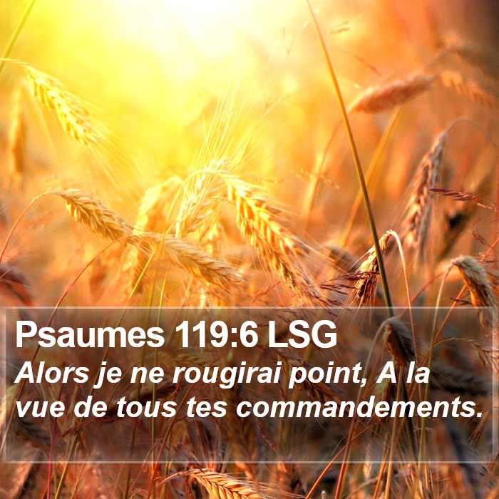 Psaumes 119:6 LSG Bible Study