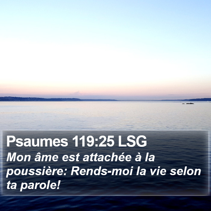 Psaumes 119:25 LSG Bible Study