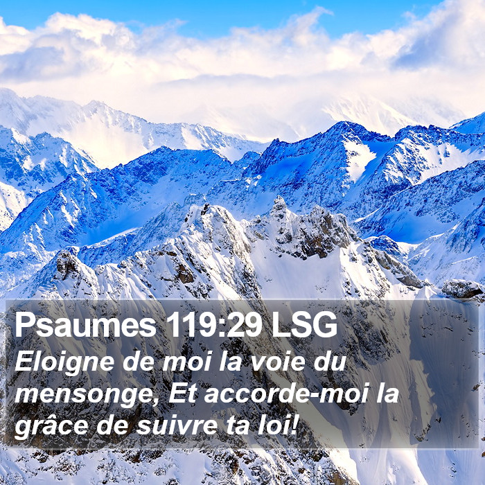 Psaumes 119:29 LSG Bible Study