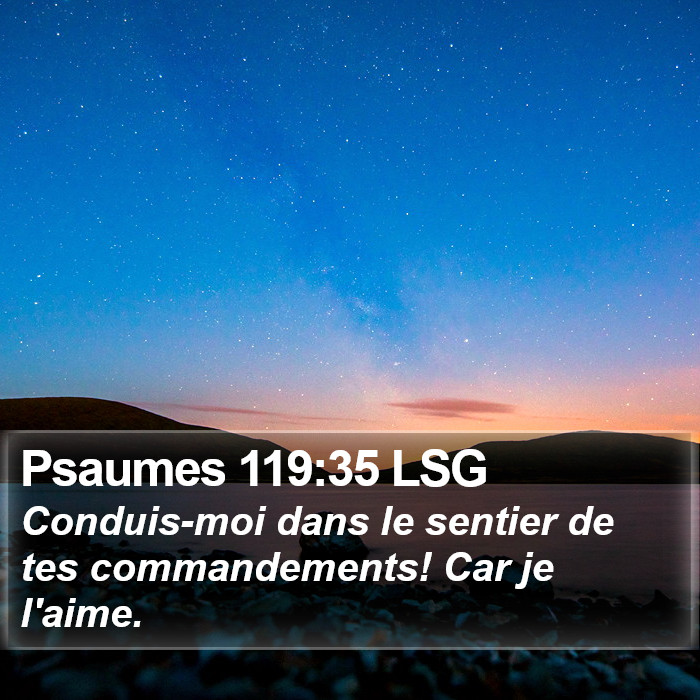 Psaumes 119:35 LSG Bible Study