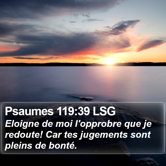 Psaumes 119:39 LSG Bible Study