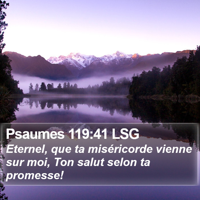 Psaumes 119:41 LSG Bible Study