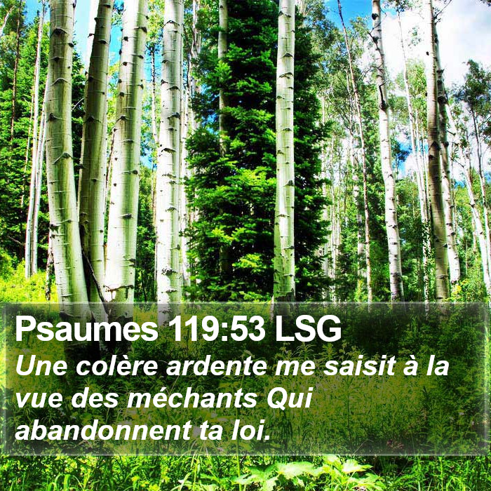 Psaumes 119:53 LSG Bible Study