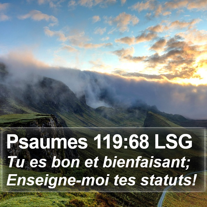 Psaumes 119:68 LSG Bible Study