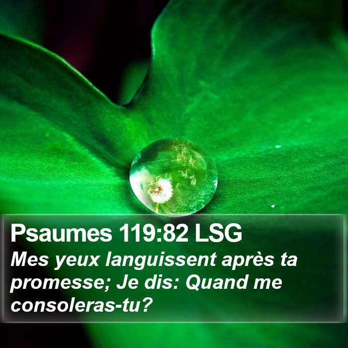 Psaumes 119:82 LSG Bible Study