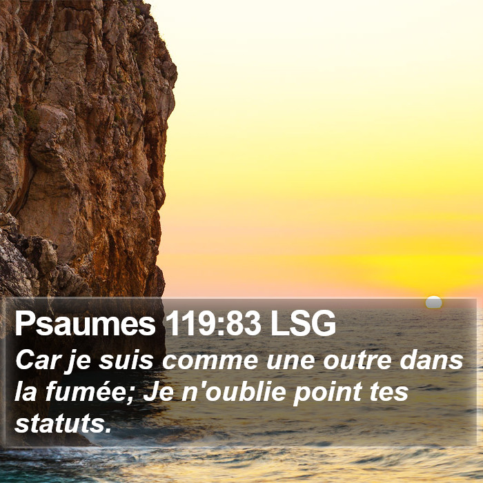 Psaumes 119:83 LSG Bible Study