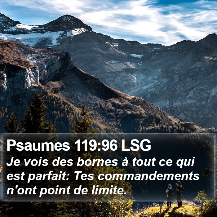 Psaumes 119:96 LSG Bible Study