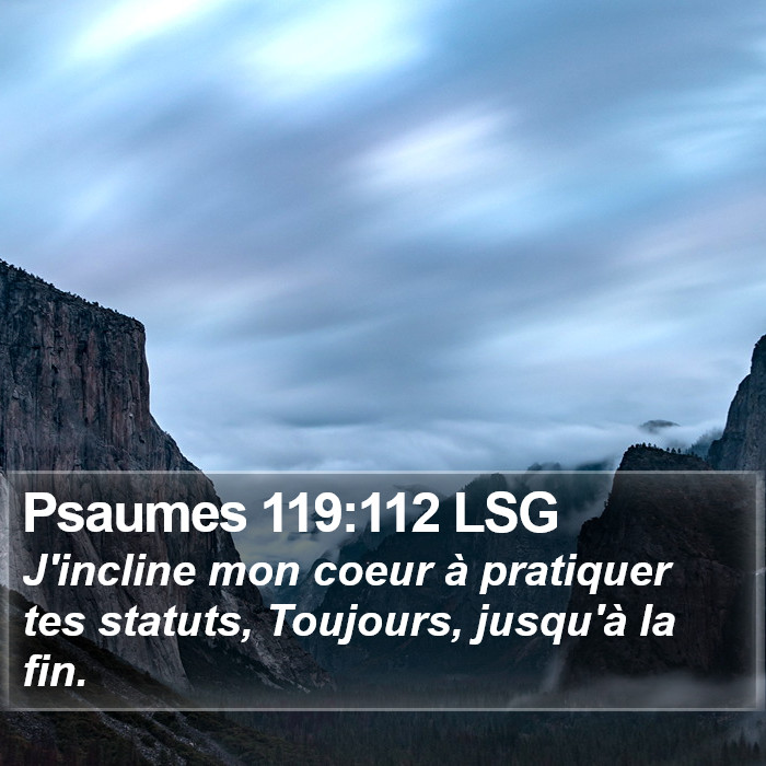 Psaumes 119:112 LSG Bible Study