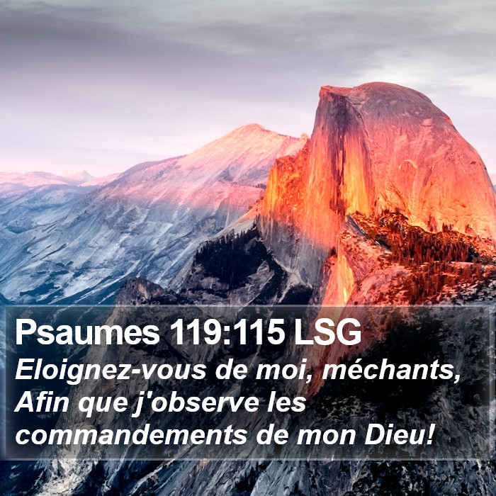 Psaumes 119:115 LSG Bible Study