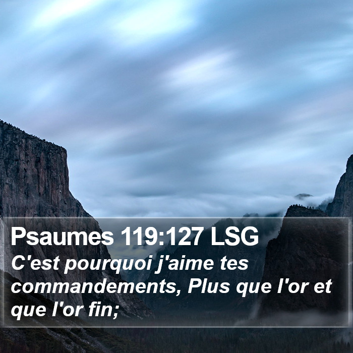 Psaumes 119:127 LSG Bible Study