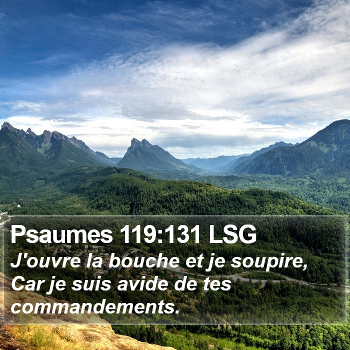 Psaumes 119:131 LSG Bible Study