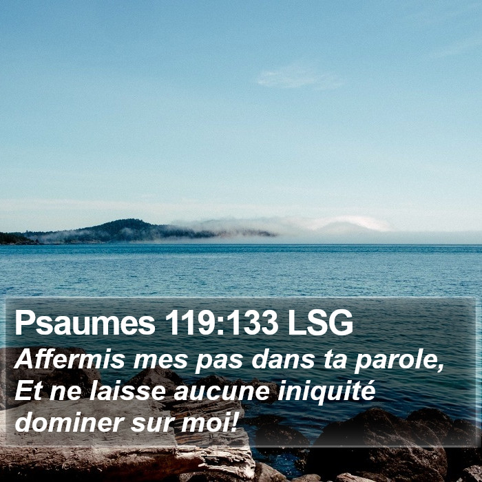 Psaumes 119:133 LSG Bible Study