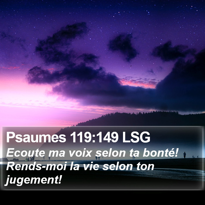 Psaumes 119:149 LSG Bible Study