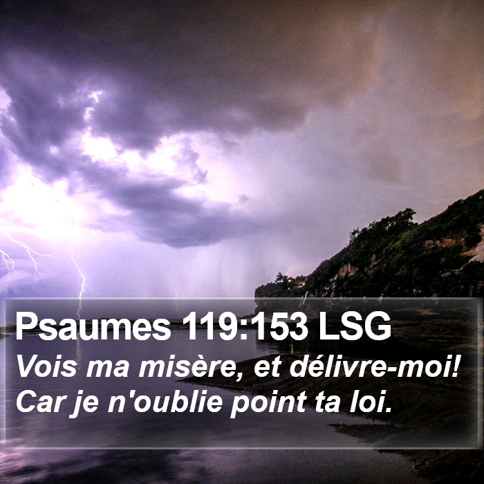 Psaumes 119:153 LSG Bible Study