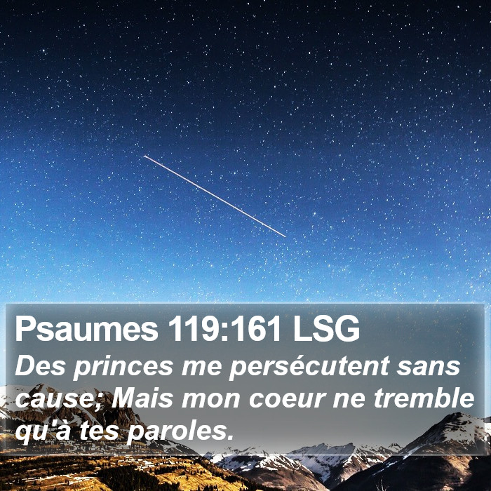 Psaumes 119:161 LSG Bible Study