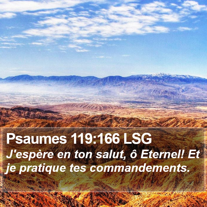 Psaumes 119:166 LSG Bible Study