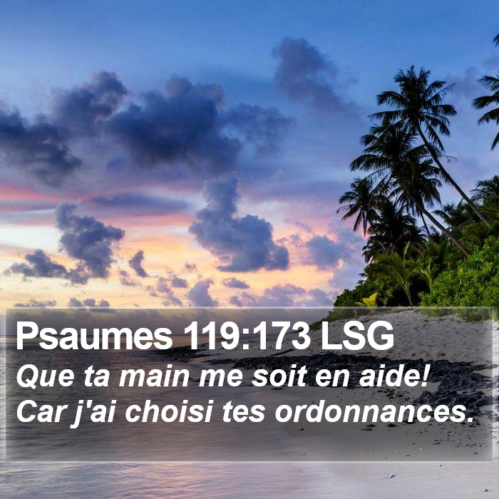 Psaumes 119:173 LSG Bible Study