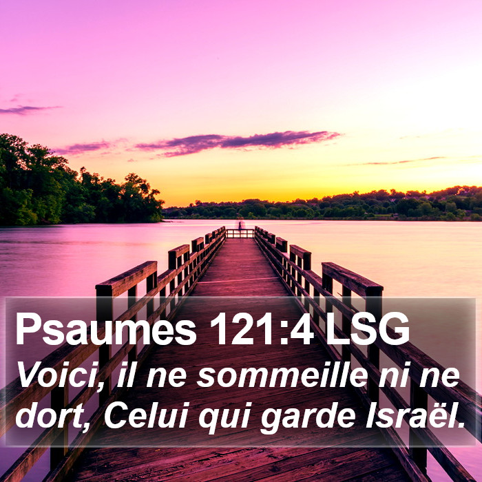 Psaumes 121:4 LSG Bible Study