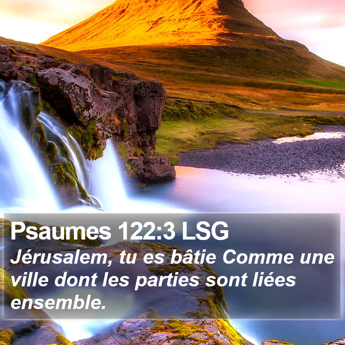 Psaumes 122:3 LSG Bible Study