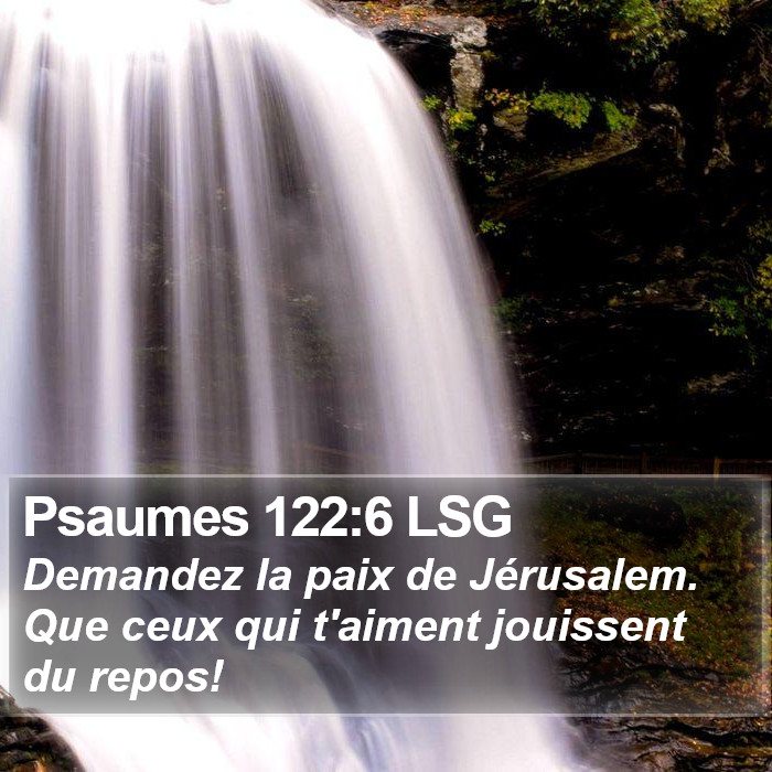 Psaumes 122:6 LSG Bible Study