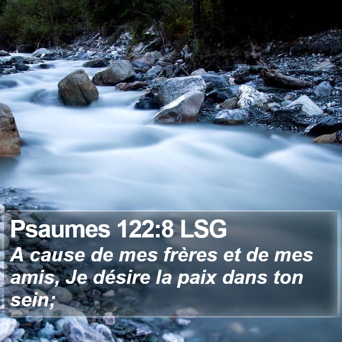 Psaumes 122:8 LSG Bible Study