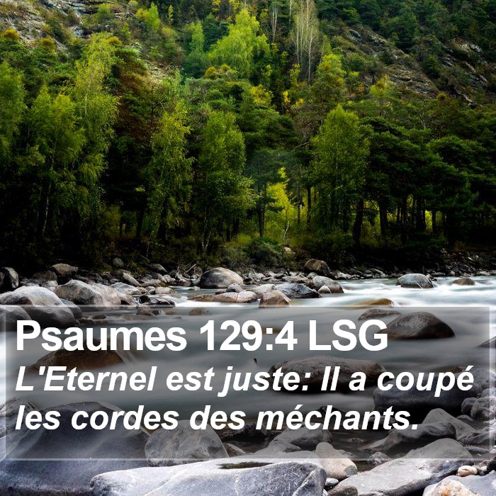 Psaumes 129:4 LSG Bible Study