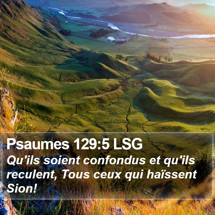Psaumes 129:5 LSG Bible Study