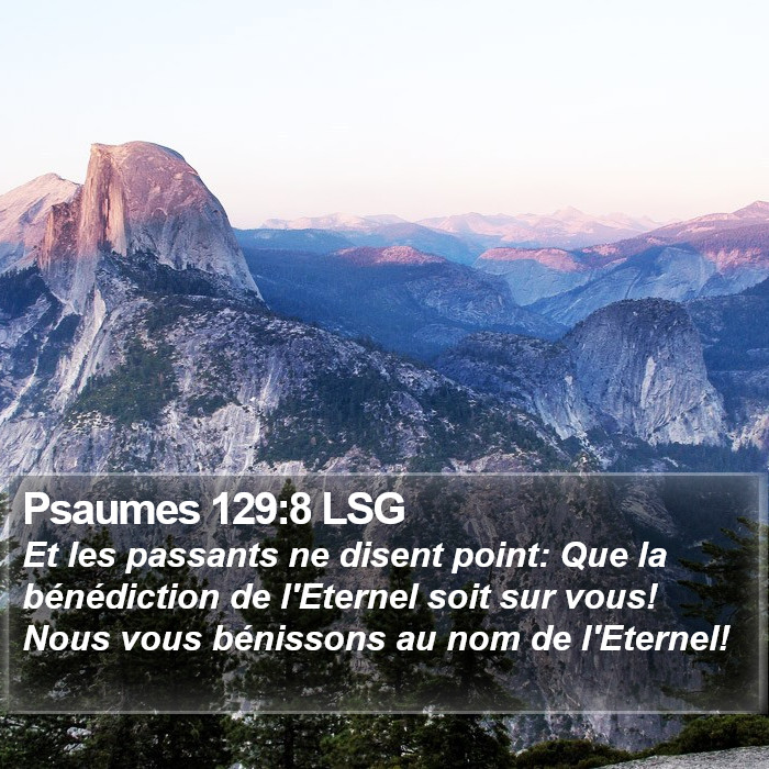 Psaumes 129:8 LSG Bible Study