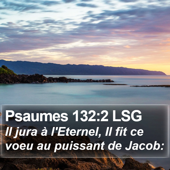 Psaumes 132:2 LSG Bible Study