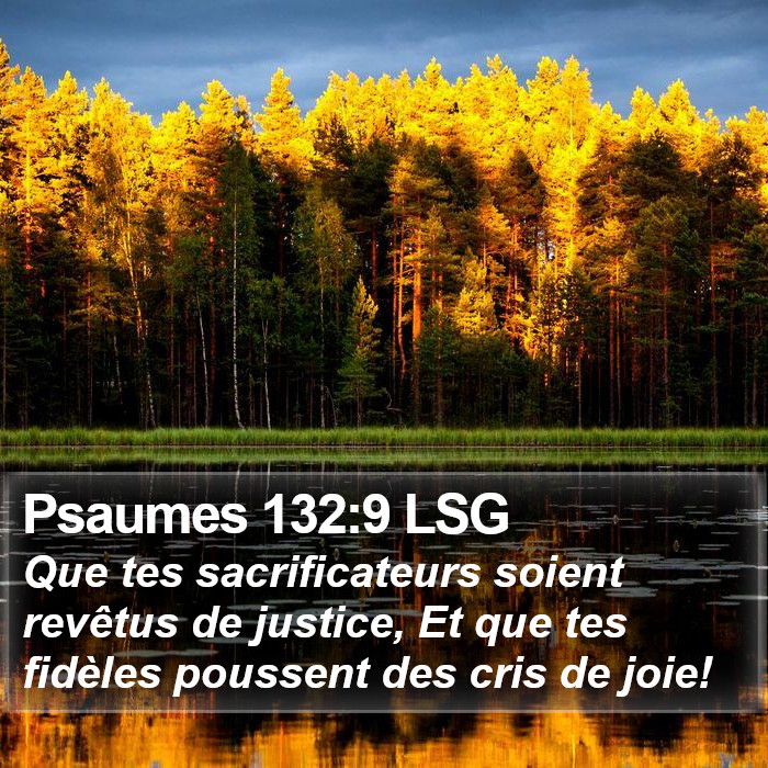 Psaumes 132:9 LSG Bible Study