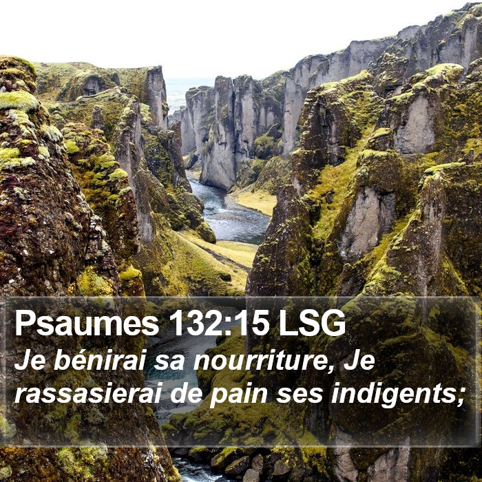 Psaumes 132:15 LSG Bible Study