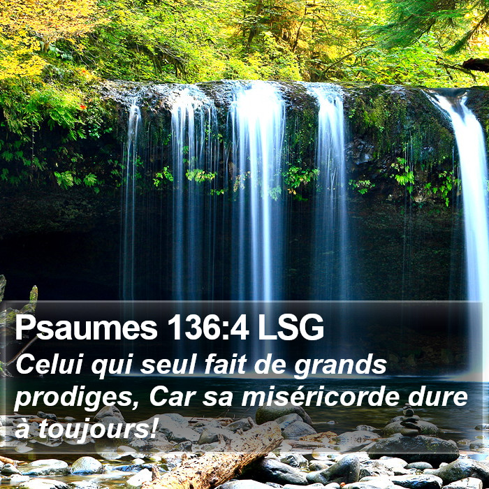 Psaumes 136:4 LSG Bible Study