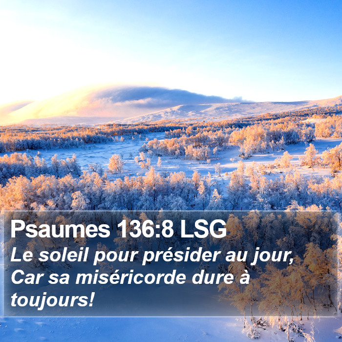 Psaumes 136:8 LSG Bible Study