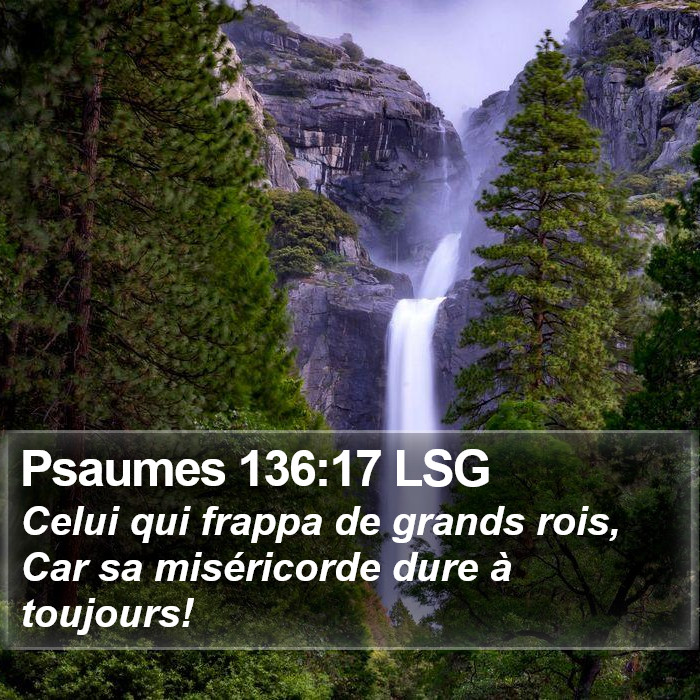 Psaumes 136:17 LSG Bible Study