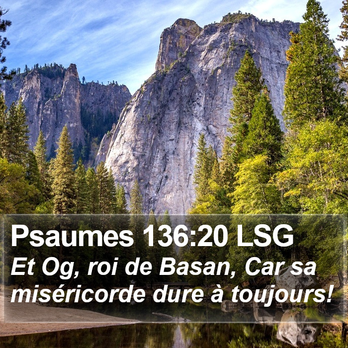 Psaumes 136:20 LSG Bible Study