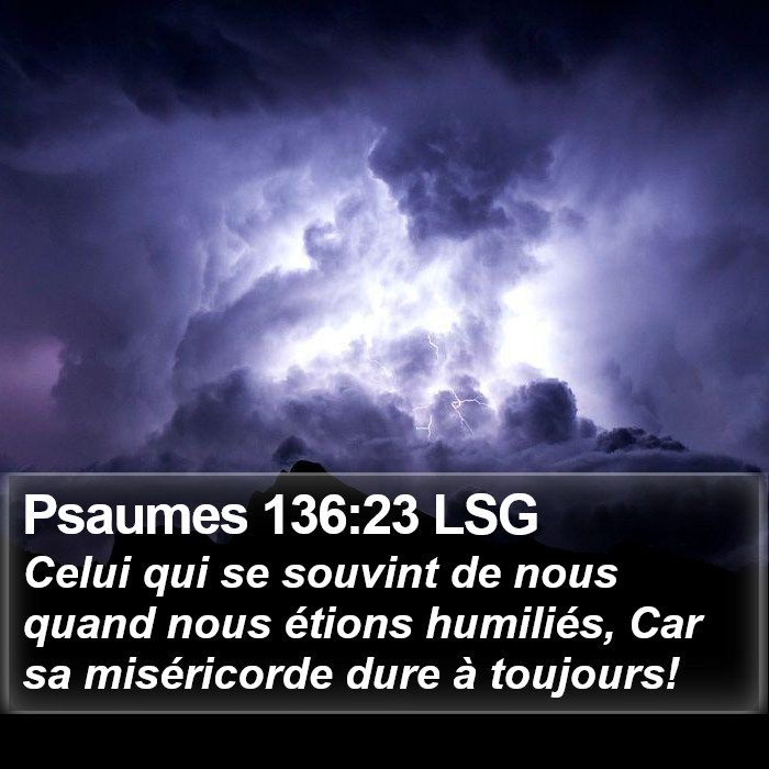 Psaumes 136:23 LSG Bible Study