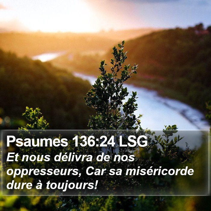 Psaumes 136:24 LSG Bible Study