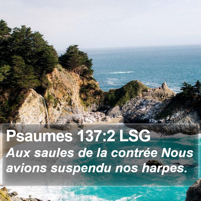 Psaumes 137:2 LSG Bible Study